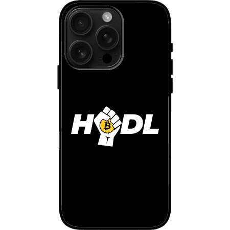 Bitcoin Hodl iPhone 16 Pro Max Case - Black