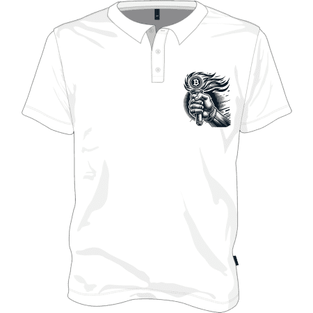 Bitcoin Revolution Polo T-shirt - White / XXL