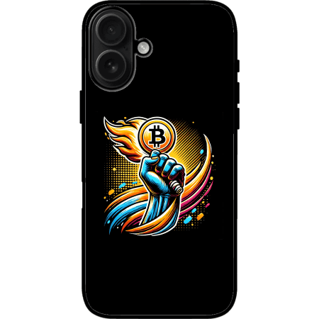 Bitcoin is Freedom iPhone 16 Plus Case - Black
