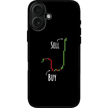 Buy Low Sell High iPhone 16 Case - Black