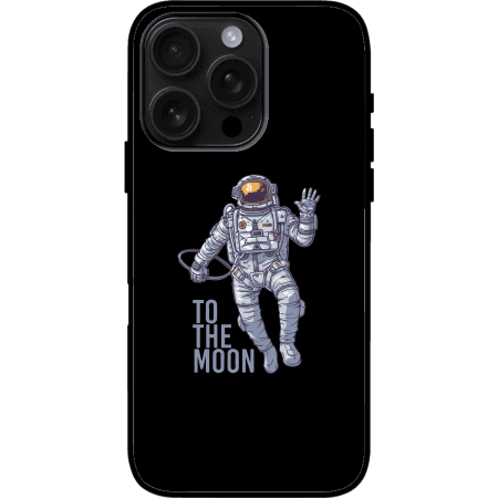 Bitcoin To The Moon iPhone 16 Pro Max Case - Black