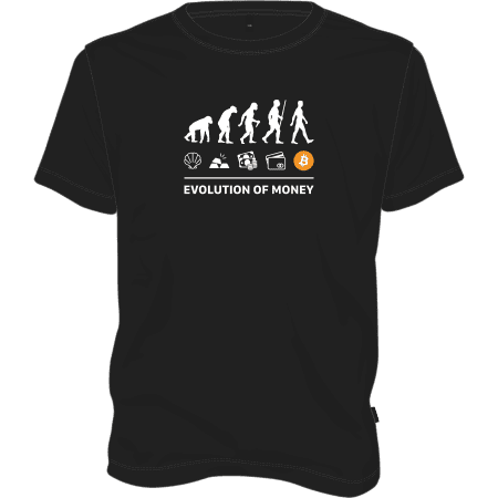 Evolution of Money T-shirt - Black / S