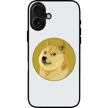 Dogecoin iPhone 16 Plus Case - White
