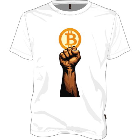 Join The Bitcoin Fist T-shirt - White / L