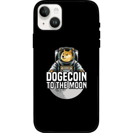 Dogecoin To The Moon iPhone 14 Plus Case - Black