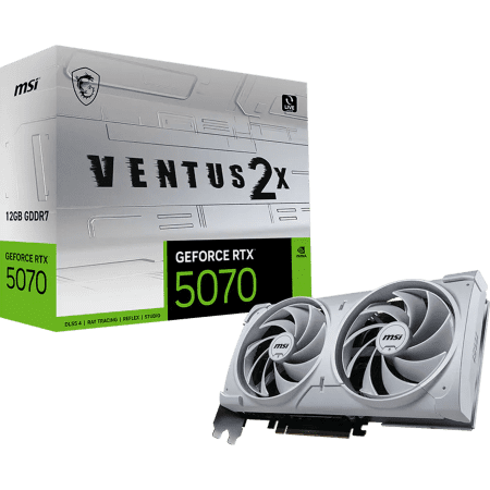 MSI Ventus 2x GeForce RTX 5070 - 12 GB (White)