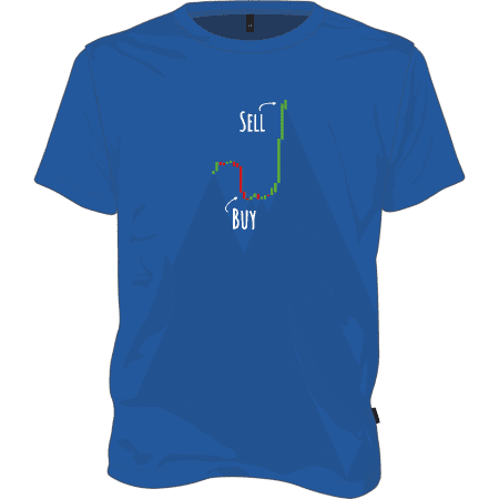 Buy Low Sell High T-shirt - Royal Blue / L