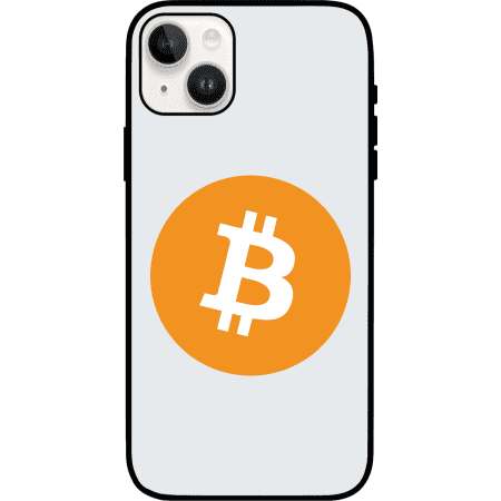 Bitcoin iPhone 15 Case - White