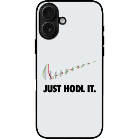 Just Hodl It iPhone 16 Case - White