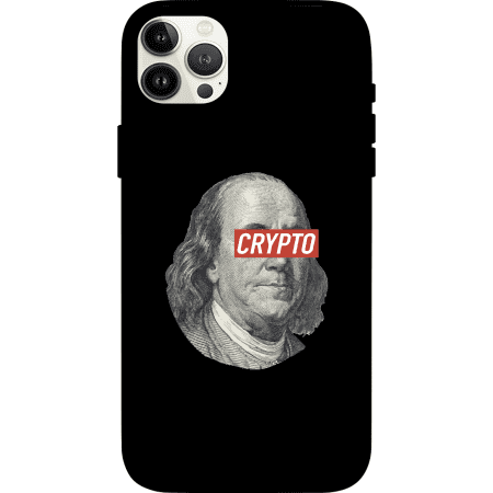 Benjamin Franklin Crypto iPhone 13 Pro Case - Black