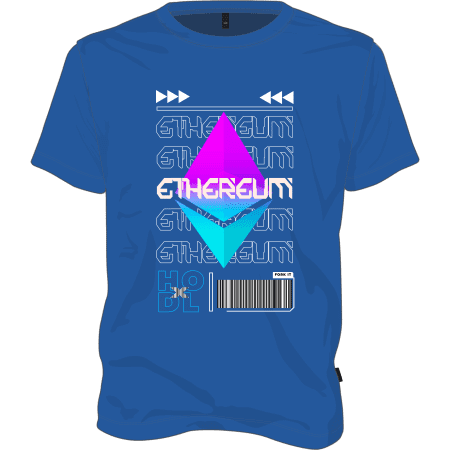 Ethereum Hodl T-shirt - Royal Blue / XXL