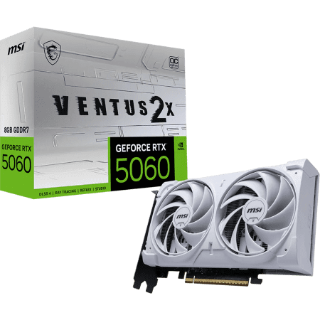 MSI Ventus 2x GeForce RTX 5060 - 8 GB - Overclocked (White)