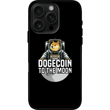 Dogecoin To The Moon iPhone 16 Pro Max Case - Black