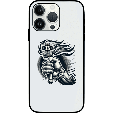 Bitcoin Revolution iPhone 14 Pro Max Case - White