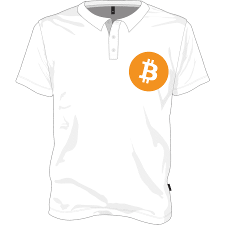 Bitcoin Polo T-shirt - White / S