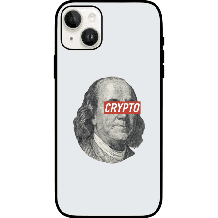 Benjamin Franklin Crypto iPhone 14 Case - White