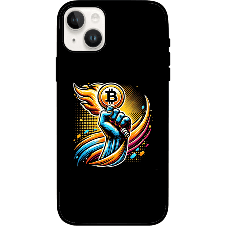 Bitcoin is Freedom iPhone 14 Plus Case - Black