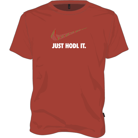 Just Hodl It T-shirt - Red / M