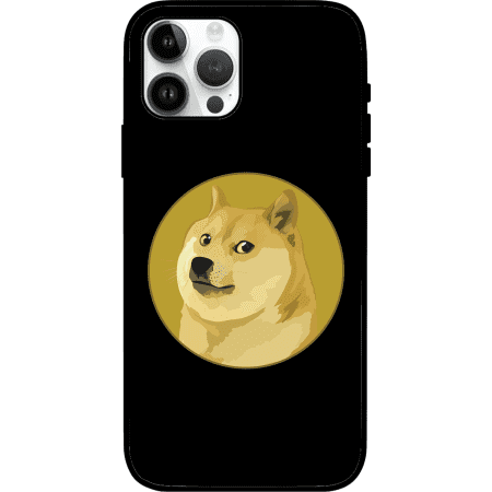 Dogecoin iPhone 15 Pro Max Case - Black