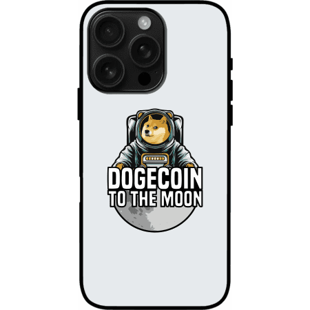 Dogecoin To The Moon iPhone 16 Pro Max Case - White
