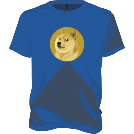 Dogecoin T-shirt - Royal Blue / XXL