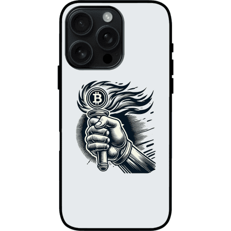 Bitcoin Revolution iPhone 16 Pro Case - White