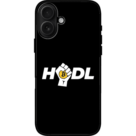 Bitcoin Hodl iPhone 16 Case - Black