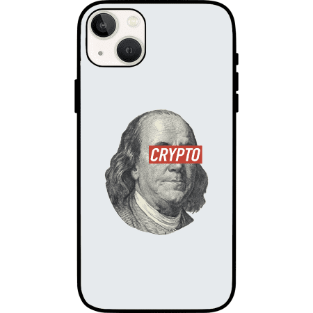 Benjamin Franklin Crypto iPhone 13 Case - White