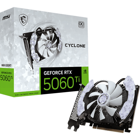 MSI Cyclone GeForce RTX 5060 Ti - 8 GB - Overclocked