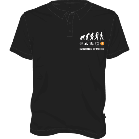 Evolution of Money Polo T-shirt - Black / S