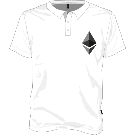 Ethereum Polo T-shirt - White / M