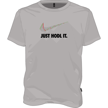 Just Hodl It T-shirt - Grey / XL
