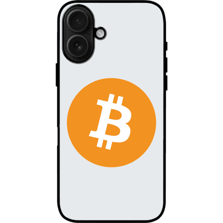 Bitcoin iPhone 16 Plus Case - White