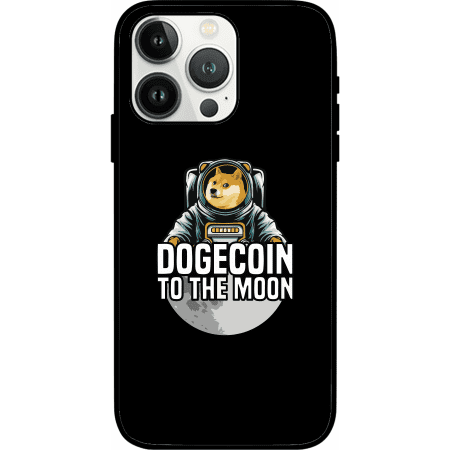 Dogecoin To The Moon iPhone 14 Pro Max Case - Black