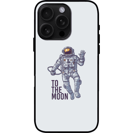 Bitcoin To The Moon iPhone 16 Pro Max Case - White