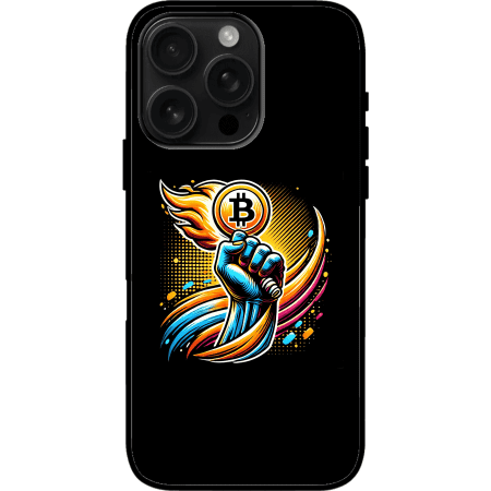 Bitcoin is Freedom iPhone 16 Pro Max Case - Black