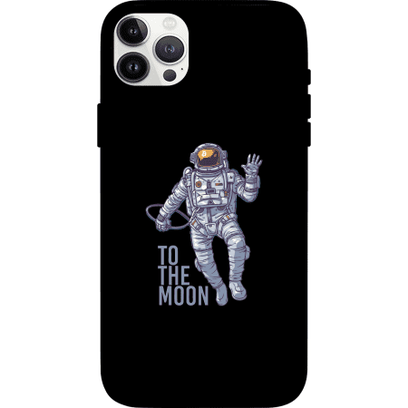 Bitcoin To The Moon iPhone 13 Pro Case - Black