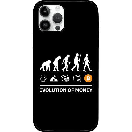 Evolution of Money iPhone 15 Pro Max Case - Black