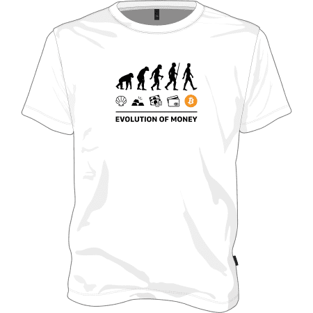 Evolution of Money T-shirt - White / S