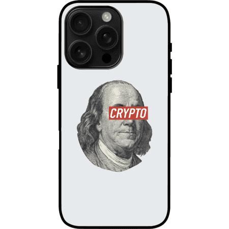 Benjamin Franklin Crypto iPhone 16 Pro Max Case - White