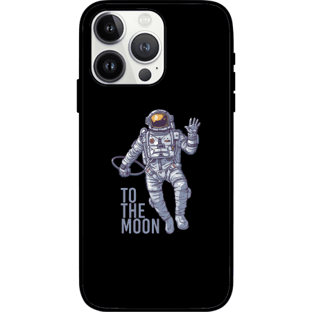 Bitcoin To The Moon iPhone 14 Pro Case - Black