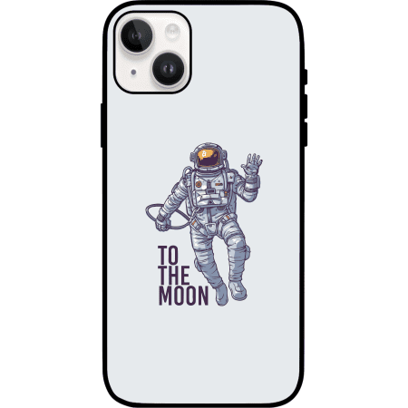 Bitcoin To The Moon iPhone 14 Plus Case - White