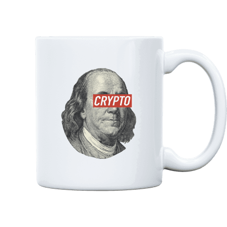 Benjamin Franklin Crypto Mug - White