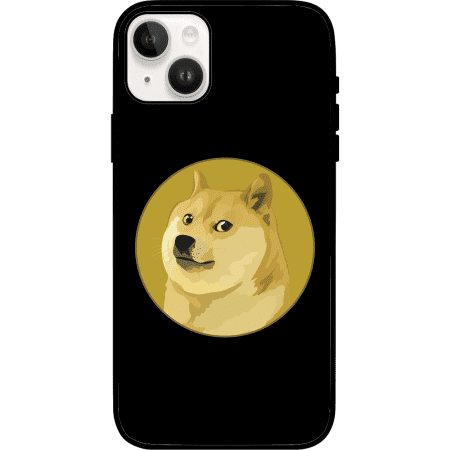 Dogecoin iPhone 15 Plus Case - Black