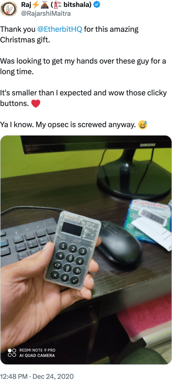 Raj ( bitshala) (@RajarshiMaitra) reviews Etherbit.in