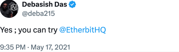 Debasish Das (@deba215) reviews Etherbit.in