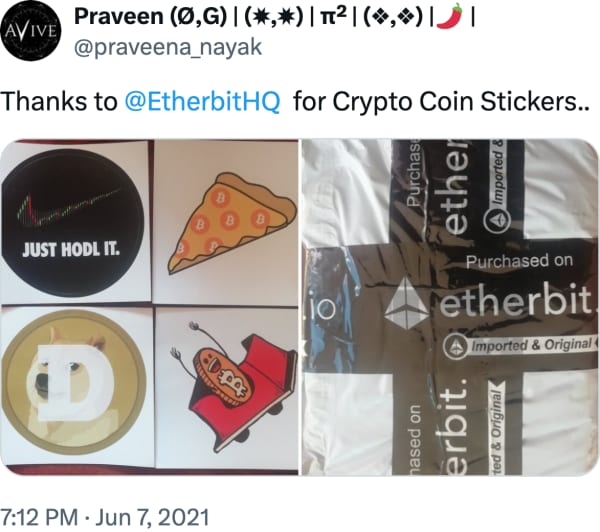 Praveen (Ø,G) | (✸,✸) | π² | (❖,❖) | | (@praveena_nayak) reviews Etherbit.in