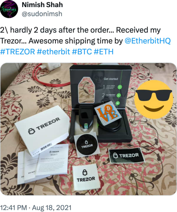 Nimish Shah (@sudonimsh) reviews Etherbit.in