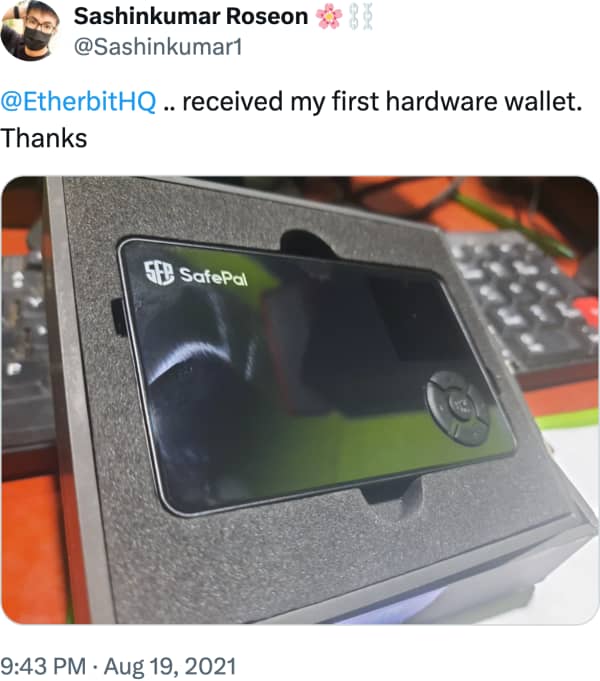 Sashinkumar Roseon (@Sashinkumar1) reviews Etherbit.in