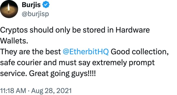 Burjis (@burjisp) reviews Etherbit.in